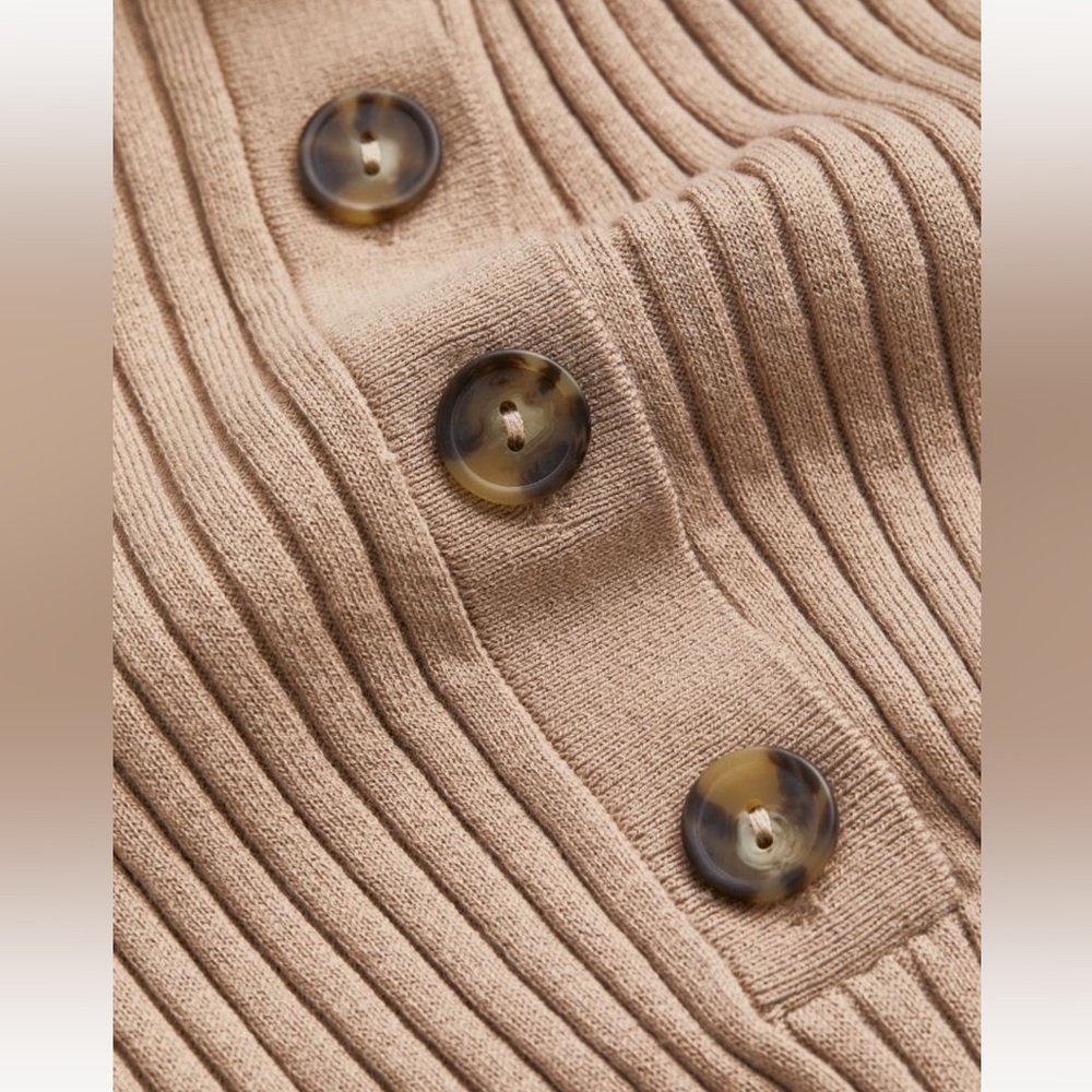 H&M Collared Rib-Knit Dress - Picture 2 of 7